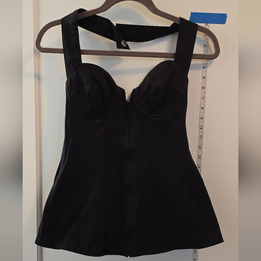 Laurèl | Black corset-like top | Size 6